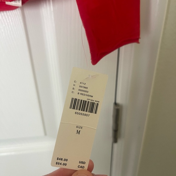 Anthropologie Long Sleeve Gauzy Turtleneck in Red - Picture 5 of 8